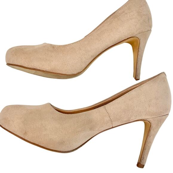Madden Girl Shoes - MADDEN GIRL Suede Pumps Tan Beige JELSEY Shoes Women's Size 6.5 Faux High Heel
